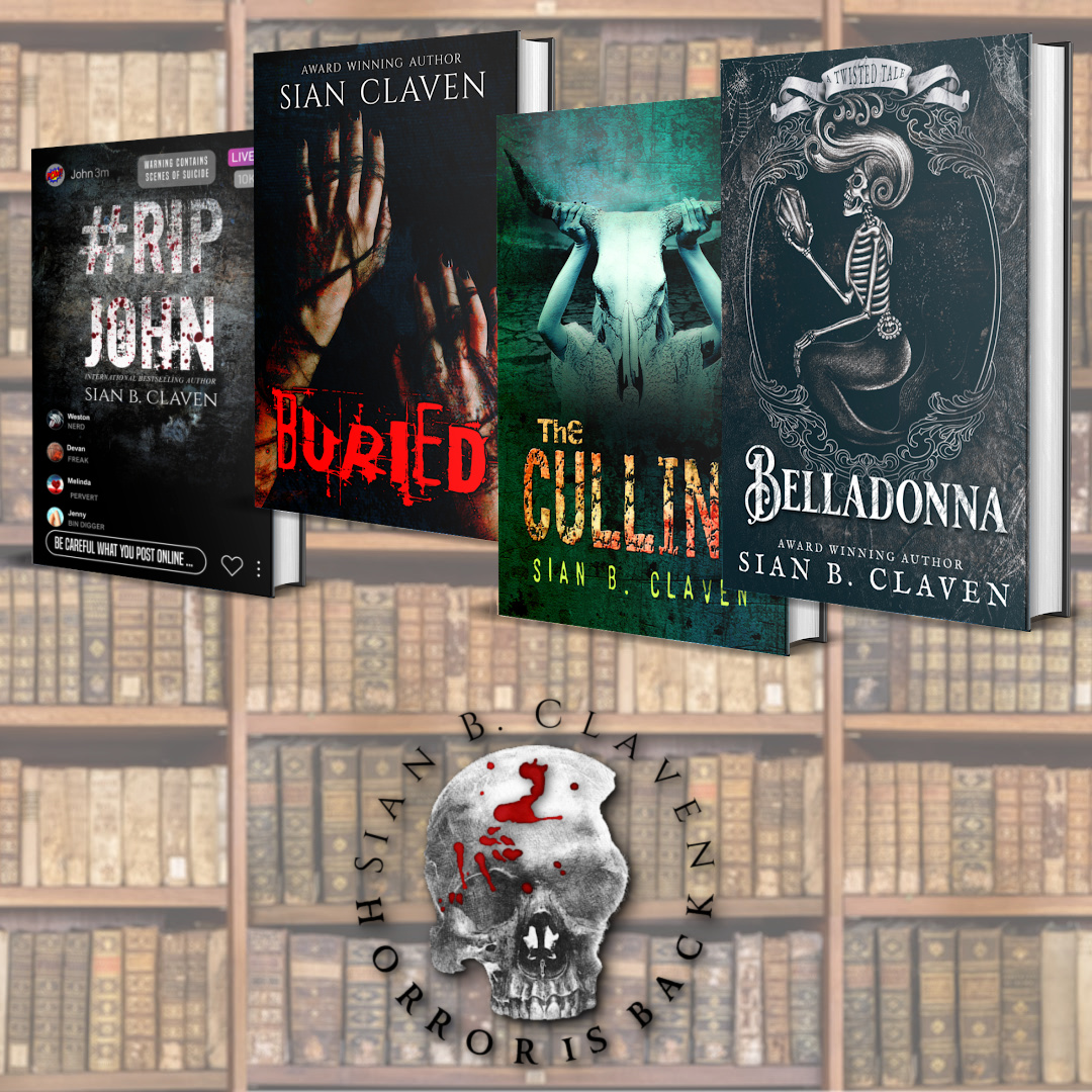 sianbclaven's tweet photo. ☆Solo Titles☆
Revenge. Demons. Haunted Mansions. International Bestselling Author Sian B. Claven offers the finer things in horror life. Visit her page today to grab your order. #horrorbooks #bookstagram #horror #IARTG
https://t.co/6nSOS67lBl https://t.co/sWmbV49dFO