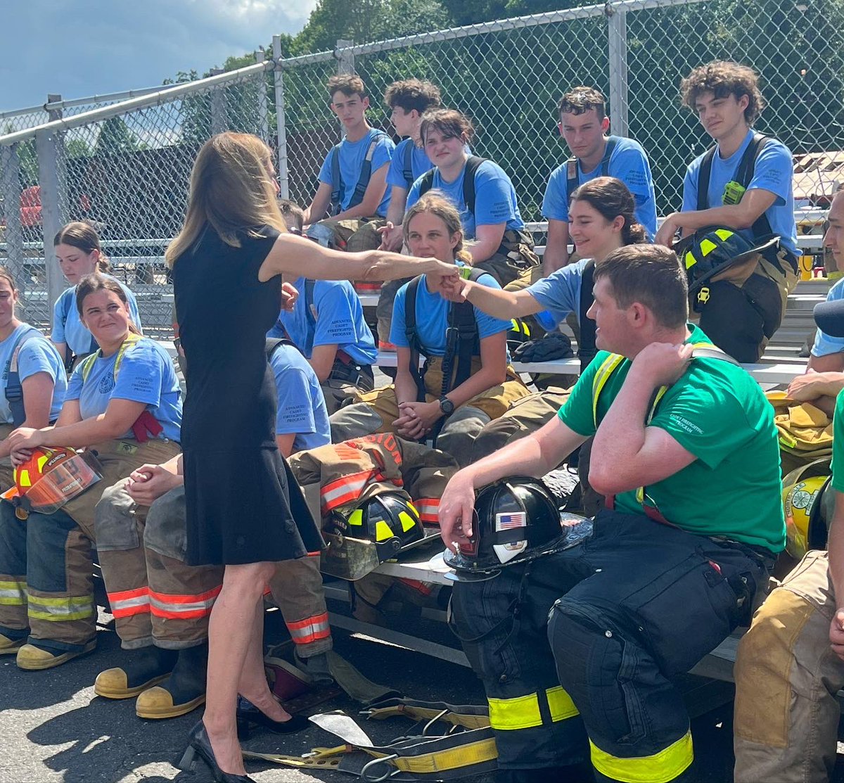 LGSusanB's tweet photo. Love to see the hard work these high school students enrolled in the @CTCFPC’s Introduction To The Fire Service (ITTFS) Program are putting in. Even happier to hear that these young people are considering full time careers in firefighting, EMS and more! https://t.co/jqMHzTCTCs