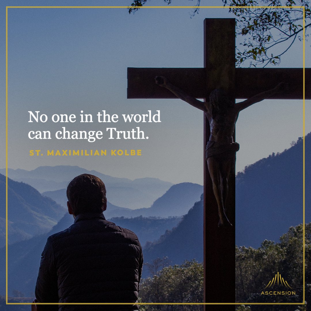 AscensionPress's tweet photo. Happy Feast Day of St. Maximilian Kolbe! https://t.co/YV7YiPlFCC