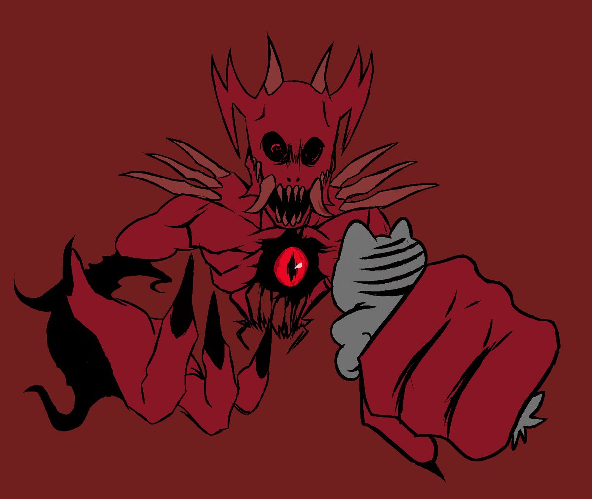 An Zalgo Triple Trouble, image size:1200x1012