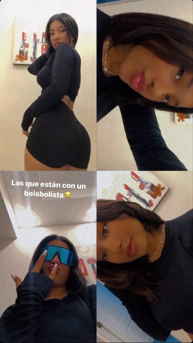 El mes pasado todavía ella estaba feliz de estar con un baseball player, pues como la dejo ella dice que le pasó por encima OK