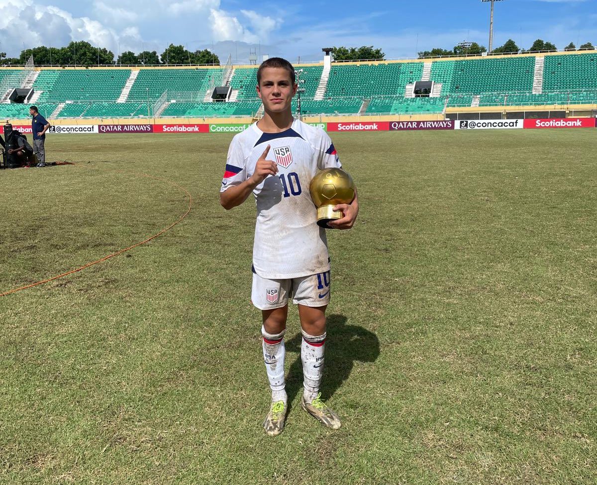 SoccerWire (@thesoccerwire) on Twitter photo Midfielder Cavan Sullivan (<a href="/phlunionacademy/">Philadelphia Union Academy</a>) earned the Golden Boot Award for best overall player at the Concacaf U-15 Championship, leading the <a href="/USYNT/">U.S. Soccer YNT</a>'s prolific attacking unit! Midfielder Cavan Sullivan (<a href="/phlunionacademy/">Philadelphia Union Academy</a>) earned the Golden Boot Award for best overall player at the Concacaf U-15 Championship, leading the <a href="/USYNT/">U.S. Soccer YNT</a>'s prolific attacking unit!