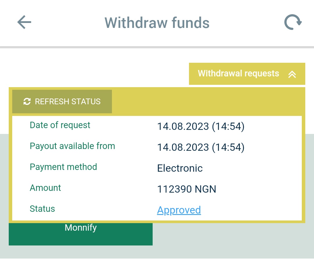 mrgnsports's tweet image. Withdrawals made and Received ✅ ✅ ✅ @brightutd

Another money to secure tonight's yellow breast landed safely

Two games to go to hit 150k profit 😍😍😍