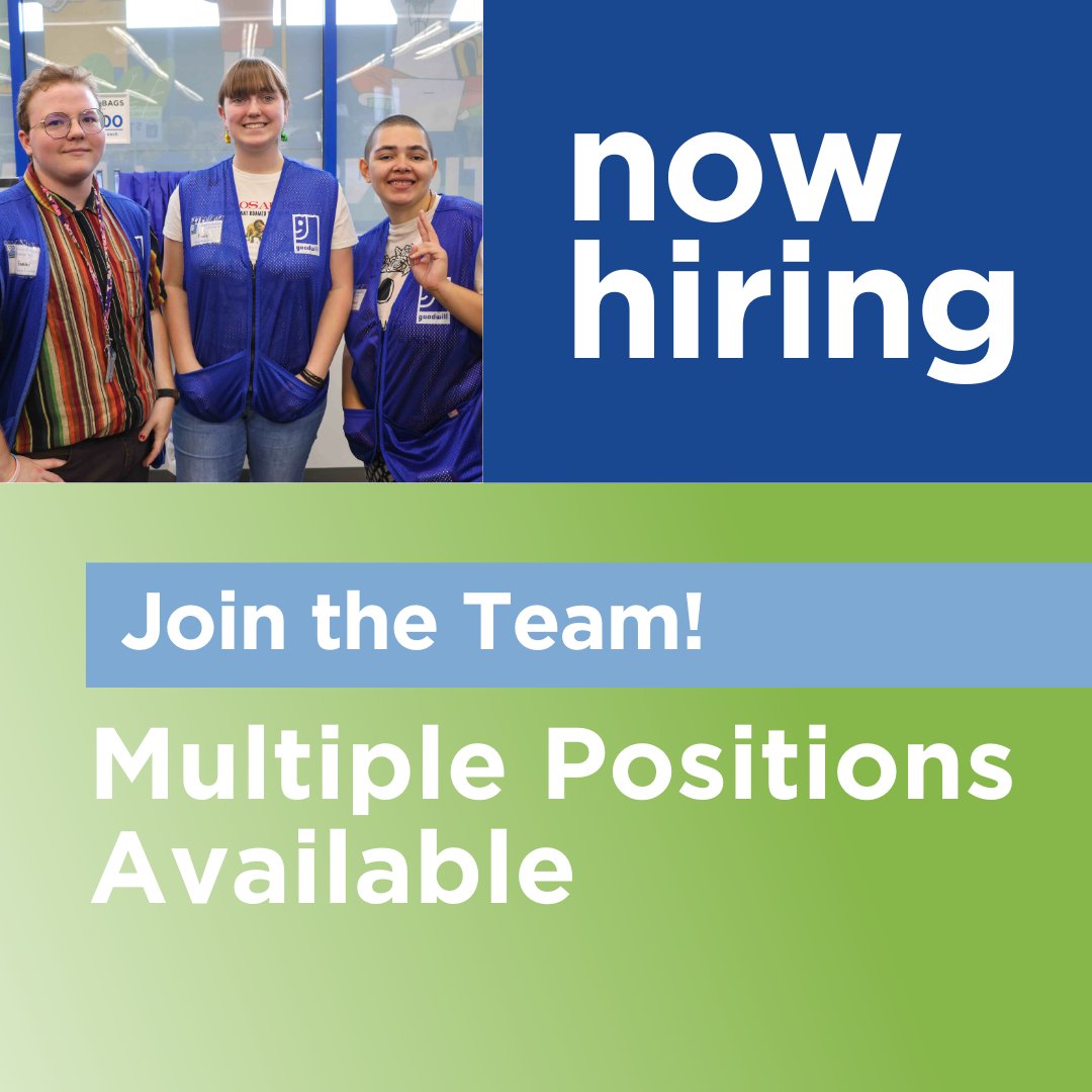 We're hiring! Know someone who would be the perfect fit? There are a variety of open positions within Administration, NexStep, and Retail. Join our team and help continue our mission! ➡️ Apply Now: loom.ly/1I9ccnE