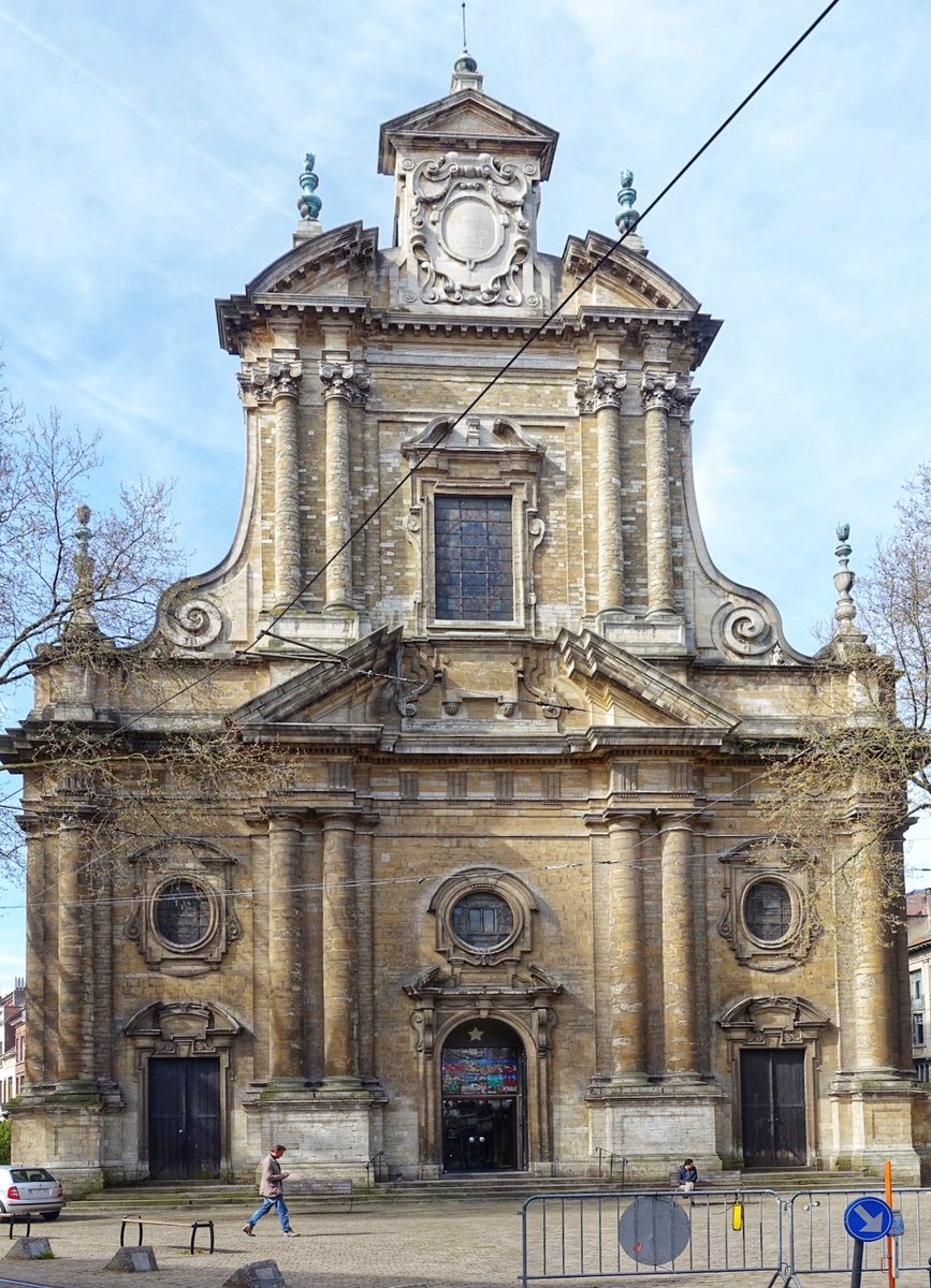 This C17 church in Brussels was demolished to create a public square in the 1890s. A developer bought the facade, dismantled it, and reconstructed it as the facade of a new church to add 'heritage value' to their suburban development. An interesting case of 'adaptive reuse'.