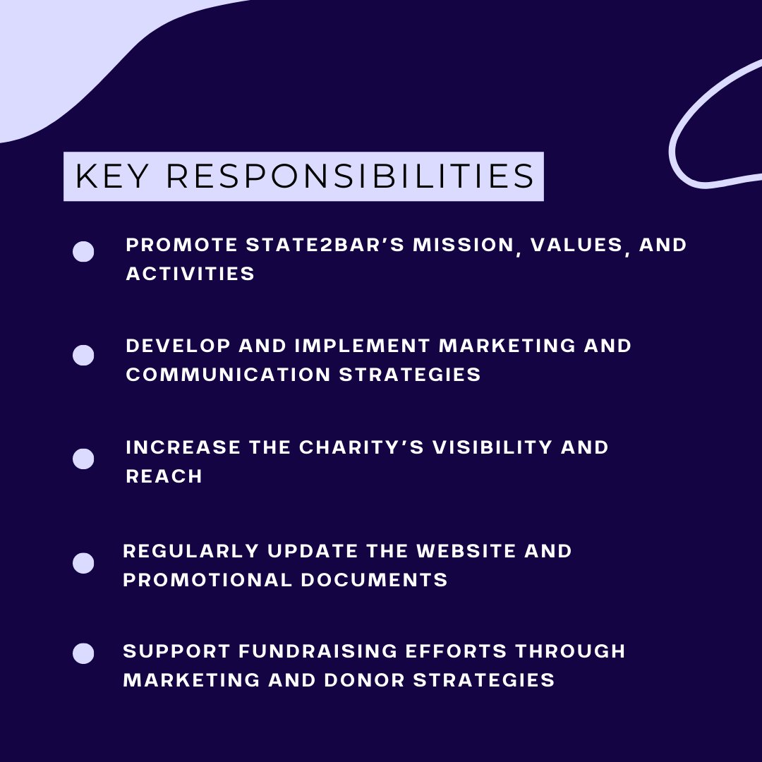State2Bar's tweet image. More information on a role we're recruiting for - Director of Marketing &amp;amp; PR!

#recruitment #socialmobility #marketing