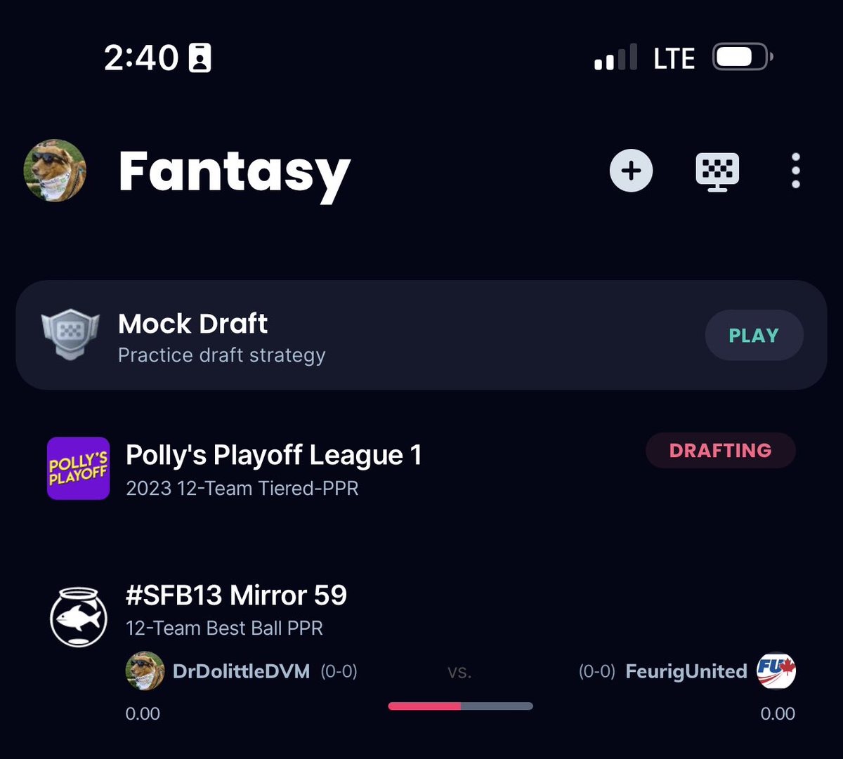New to charity fantasy but loving it and all the communities! Thankful for a mirror invite to SFB <a href="/ScottFish24/">Scott Fish</a> and my first year in with Polly’s Playoffs <a href="/ffShaneB/">Shane Barrett✈️</a> 

Not only do you get to support a good cause but also get to play fantasy football with a bunch of great people!