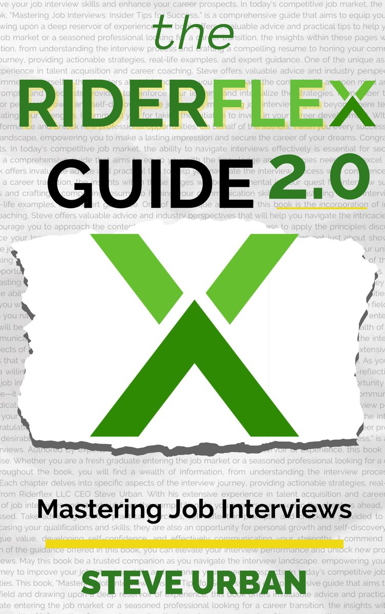 riderflex's tweet photo. COMING SOON!
โญ๏ธThe Riderflex Guide 2.0, Mastering Job Interviewsโญ๏ธ
https://t.co/ZAbV3yNIWQ
#riderflex #jobsearch #booklaunch #RiderflexGuide #JobInterviewMastery #executiverecruiter https://t.co/itKLSsoI8i