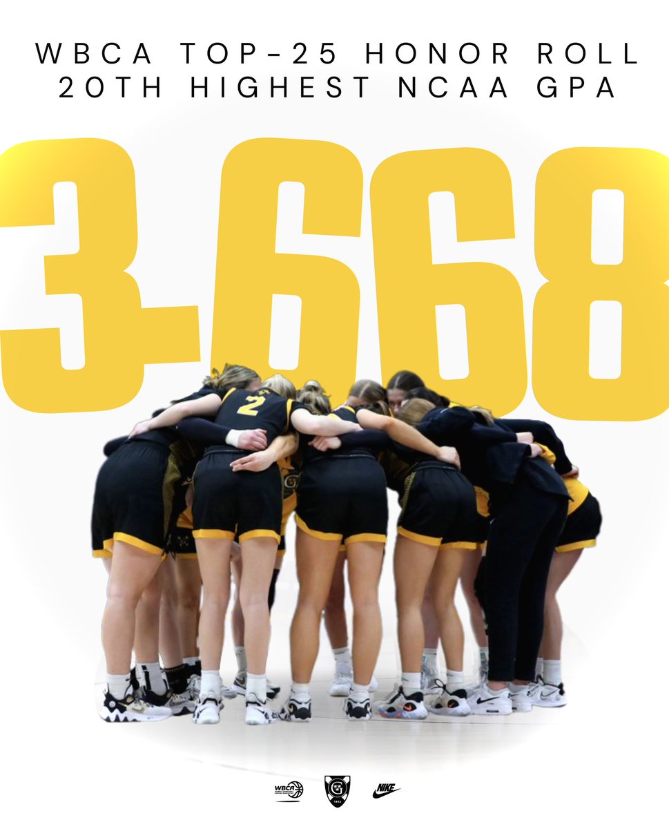𝗜𝗖𝗬𝗠𝗜:

Your Gusties posted the 20th highest GPA in NCAA DIII, making the Top 25 for the third year in a row 📚✏️

#whygustavus | #studentathlete