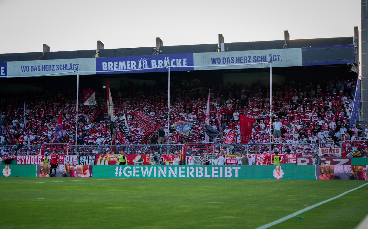 Mit euch im Rücken in Runde 2! ❤️🤍
___
🟣0:0 🐐 (2.) #OSNKOE #effzeh