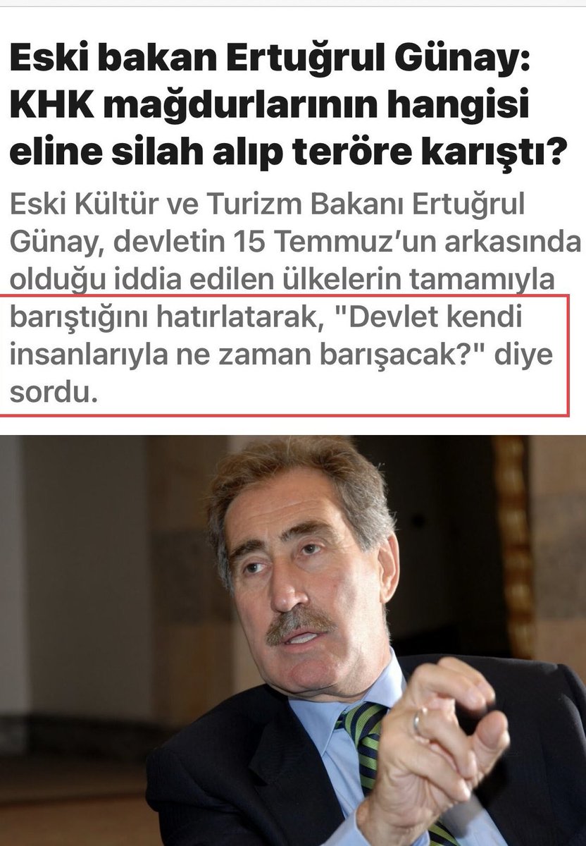 Prof. Dr. Muhittin AKGÜL (@muhittinakgul) on Twitter photo Ülkede ne yazık ki <a href="/ErtugrulGunay/">Ertuğrul Günay</a> Bey gibi sağ duyulu ve
hukuk ve adalet ortak paydasında buluşacak kimseler oldukça az.
Ben hep şaşırmışımdır acaba CHP neden Ertuğrul Bey gibi her kesimden yüksek oranda seveni ve sempatizanı olan birinden istifade etmez veya
aday göstermez! Ülkede ne yazık ki <a href="/ErtugrulGunay/">Ertuğrul Günay</a> Bey gibi sağ duyulu ve
hukuk ve adalet ortak paydasında buluşacak kimseler oldukça az.
Ben hep şaşırmışımdır acaba CHP neden Ertuğrul Bey gibi her kesimden yüksek oranda seveni ve sempatizanı olan birinden istifade etmez veya
aday göstermez!