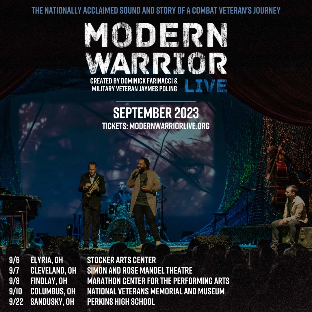 We are pleased to announce several Modern Warrior LIVE shows in Ohio this September! Tickets at modernwarriorlive.org

@StockerArts 
<a href="/NEOPatriotism/">NEOPAT 🇺🇸</a> 
<a href="/TriCedu/">Tri-C</a> 
<a href="/NationalVMM/">National Veterans Memorial and Museum</a>
