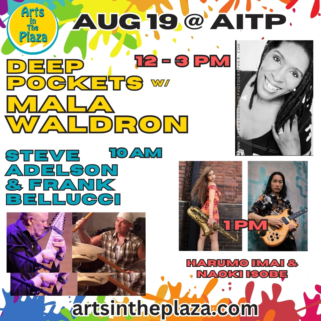 ArtsinthePlaza's tweet photo. https://t.co/HaKHuEIB8a

#aitp2023 #artsinftheplaza2023 #lbny #jazz #deepockets
#thisweekataitp #LongBeachNY #LongIslandArts 
#ArtsInThePlaza #malawaldron #frankbelluccidrums #ChapmanStick #steveadelson #harumoimai #naoki_isobe #deeppocketsnyc https://t.co/SX1dGrX189