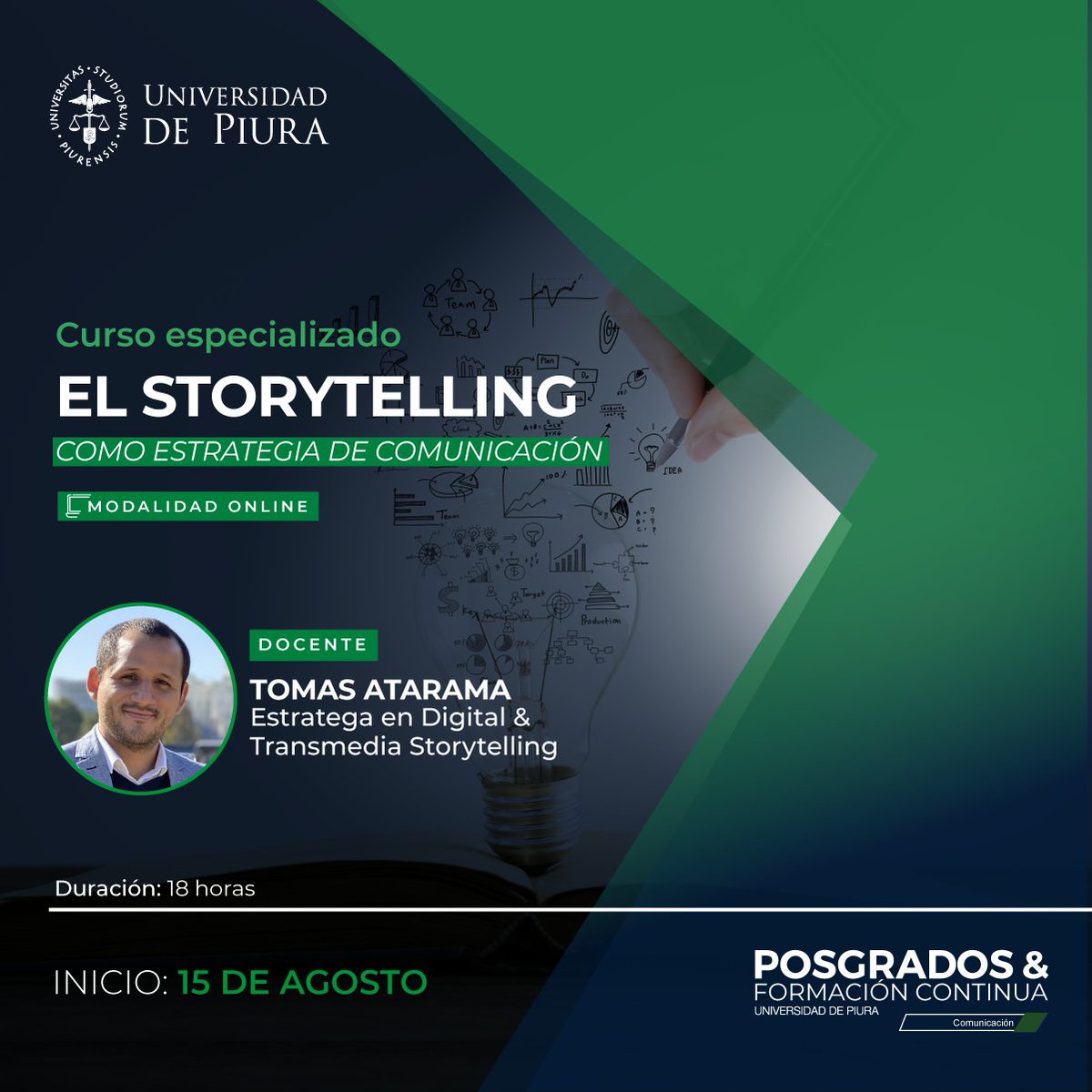 [Inicio: Mañana] Explora el valor de las historias en la gestión estratégica de las empresas, con especial atención a la generación de valor a partir de la consolidación de una relación con el público.
📌 M Más información: wa.link/zzm24w
#storytelling #MarketingDigital