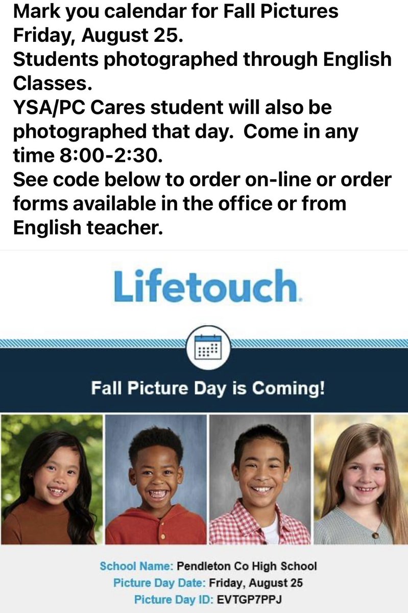 Seniors photographed for IDs and updated photo on transcript.