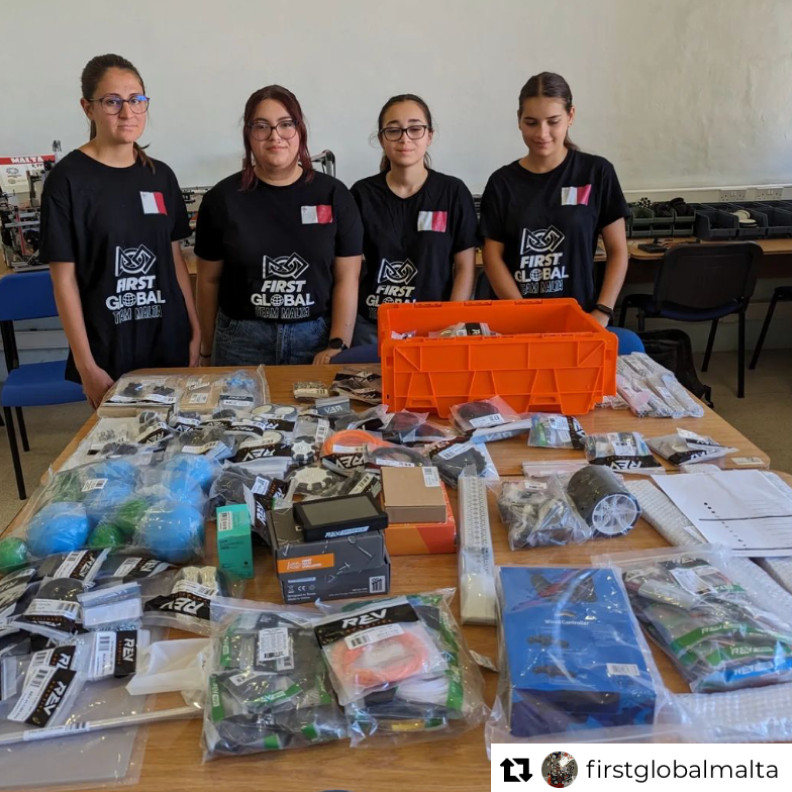 REVrobotics's tweet photo. FIRST Global Challenge teams are beginning to receive their REV Robotics Kit of Parts! What are you most excited about for this year's challenge? #FGC2023Singapore https://t.co/jhw0MSL8Oa