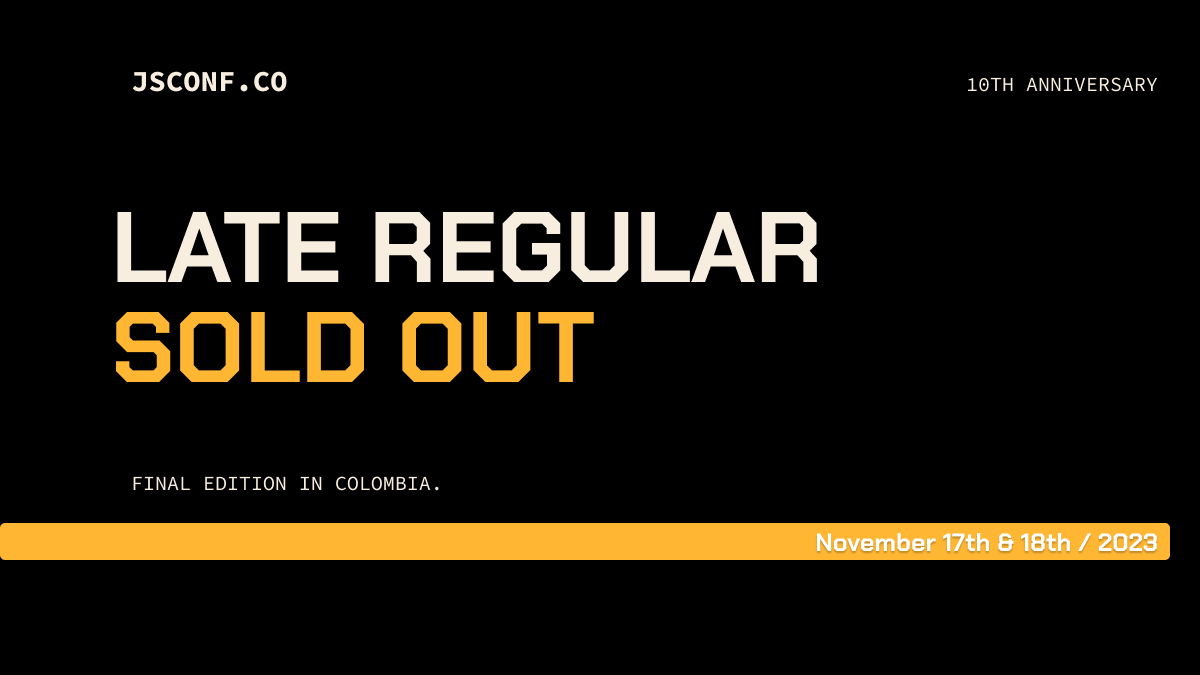 JSConf Colombia tweet media