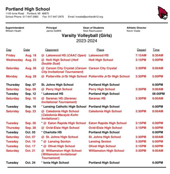 Excited to start my second season with Portland High Varsity Volleyball!!