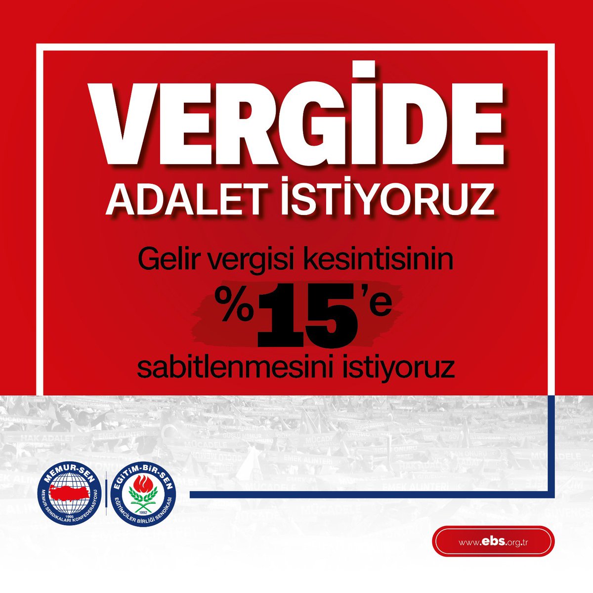 RamazanCakirci's tweet photo. Gelir vergisi kesintisi %15’e sabitlensin…
#MemurGerçekçiTeklifİstiyor https://t.co/1VCBfZ0L5F