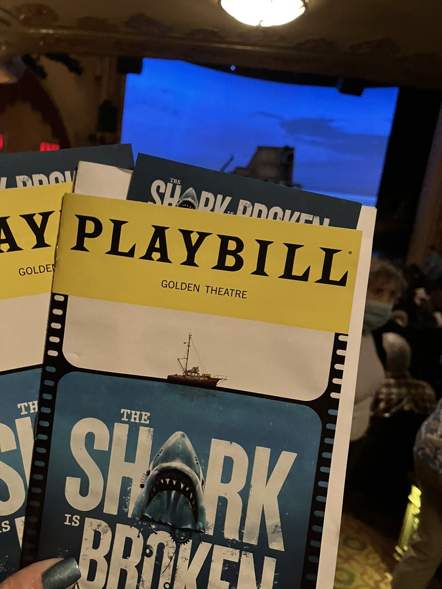 We saw the hilarious and incredibly well written play ‘The Shark is Broken’ on Broadway Saturday. What a terrific show - lots of laughs but some poignant, heartfelt moments too - HIGHLY recommend! 🦈 🛥️ @SharkOnBroadway #thesharkisbroken