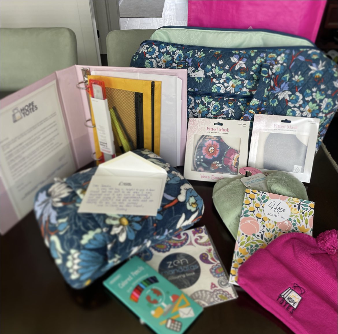hopetotesbuf's tweet photo. “I just received my Hope Tote on Sunday. I was so touched. It was the first time I cried since my diagnosis - tears of joy. Thank you from the bottom of my heart for your compassion and support. I am so blessed and grateful to have received this tote of goodies.💗”
-Jennifer K. https://t.co/7qwE8bo9cs