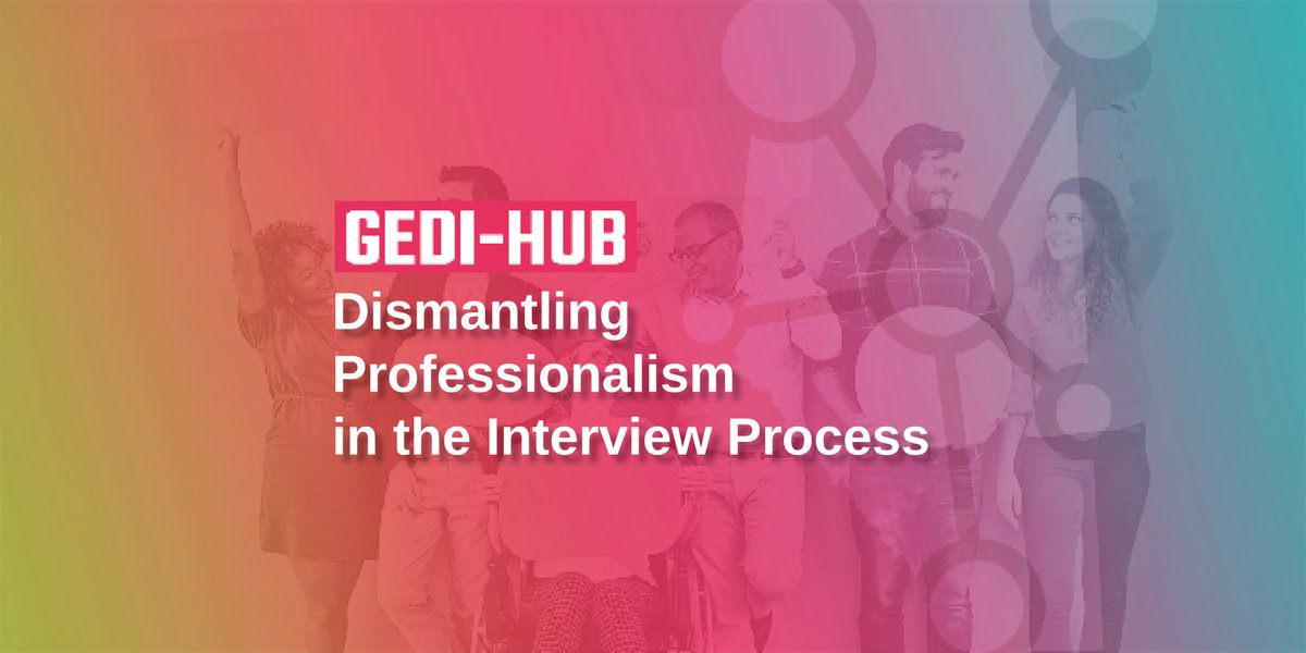 Our #workplaceEDI workshops are BACK 

Join us this Thursday, August 17th for Dismantling Professionalism in the interview process.

Join us at our ✨NEW✨time

📅 Thursday, August 17th
⏰11 am - 12 pm MST
on Zoom 
#Free to attend

gatewaytodiversity.ca/events/dismant…