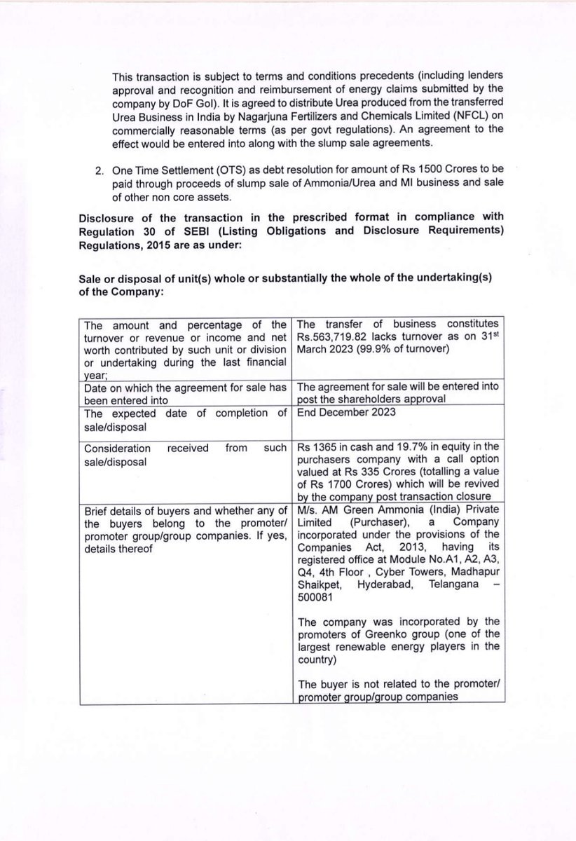 20kInvestor's tweet photo. Such hardworking promoters.
Complete honesty in terms of filing. Writing full history
#slumpsale #Nagarjuna https://t.co/aAg6m9VvRg