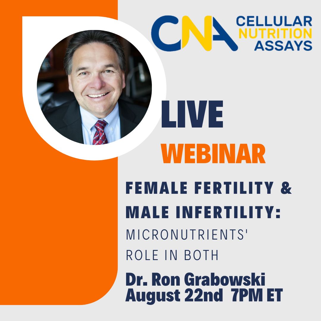 CellScienceSys's tweet image. Reserve Your Spot! 💡#livewebinar: &apos;#Micronutrients&apos; Role in #Fertility&apos;, August 22, 2023 at 7:00 PM ET
Dr. Ron Grabowski will discuss #femalefertility and #maleinfertility . Recording of #webinar will be made available to all registrants. 📽 #bloodtest
lnkd.in/eRM9a4iK