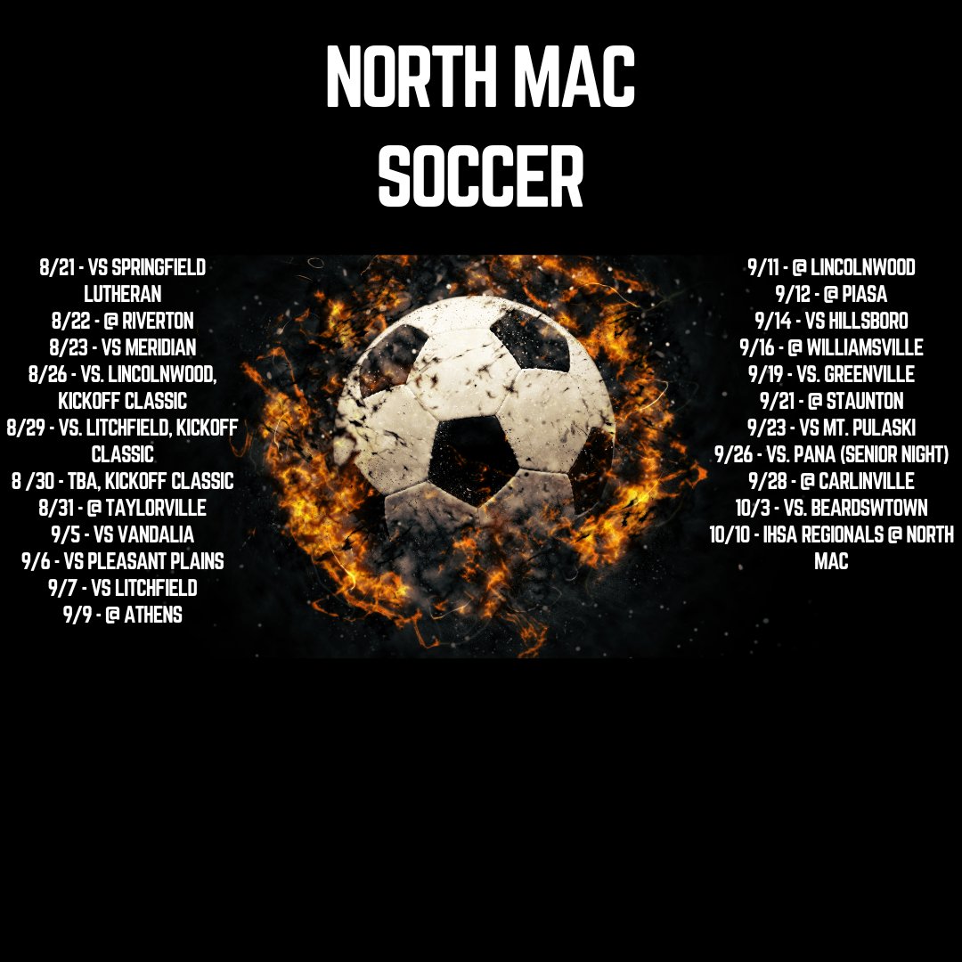 NorthMacHSAD's tweet photo. SPORTS ARE BACK!!

North Mac Boys Soccer has been hard at work and their season is right around the corner!

Head Coach - Bryan Lambdin
Assistant Coach - PJ Selhime

Make sure to come out and watch our boys on the Pitch! https://t.co/XAAh9m7Yti