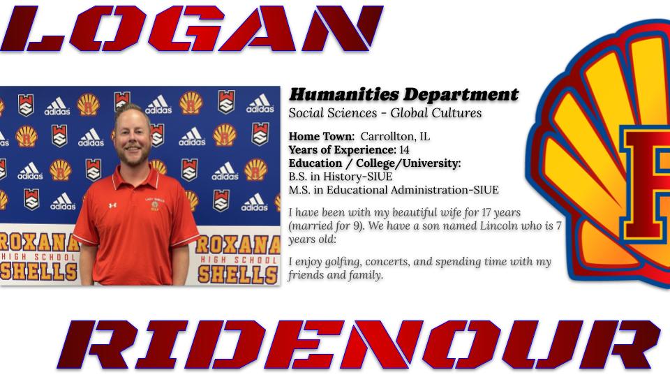 RHS_Shells's tweet photo. Welcome Mr. Ridenour
RHS Social Sciences
#GoShells https://t.co/HvEo6fi583