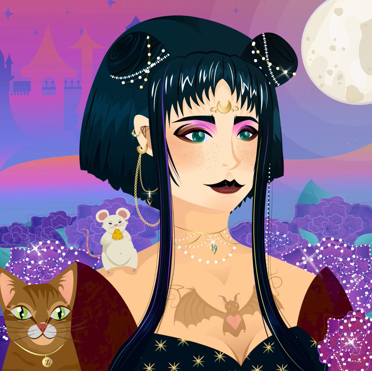 #NewProfilePic by the amazing and wonderful <a href="/SazkiabellaOK/">Sazkiabella.eth</a> <a href="/FreakyGirlsNFT/">FreakyGirls 👩‍🎤</a> 

Absolutely perfect!! 😍❤️