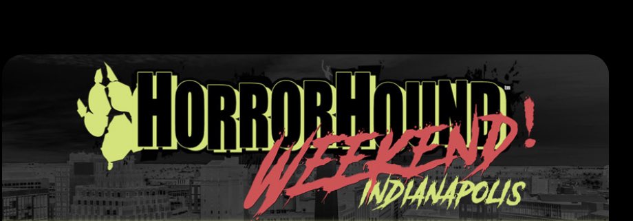 What beast is slouching toward the suburbs of Indianapolis—closing in on Elm Street? It’s the Horror Hound ⁦@HorrorhoundFest⁩ I’ll be there all weekend August 18-20!
