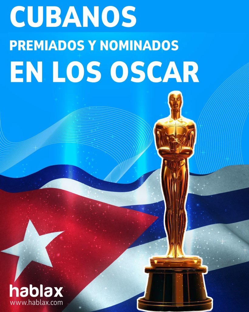 HablaxCuba's tweet photo. ¡Orgullo cubano en los Oscars! 🇨🇺🎬 

Hoy celebramos a nuestros talentosos artistas  que han sido reconocidos por la Academia. En esta publicación encontrarás un grupo de cubanos cuyo talento ha quedado marcado en la historia.

Chequea este hilo y descúbrelos 🤓

El cine sigue siendo fuente de inspiración y orgullo para nuestra comunidad y para el mundo entero. Por lo que el equipo de Hablax Cuba les hace este homenaje ¡Bravo por su arte!

Si quieres una parte 2 déjanos tu like😉

#CineCubano #OrgulloCubano #Oscars #cubanos #cubanosporelmundo #actorescubanos
