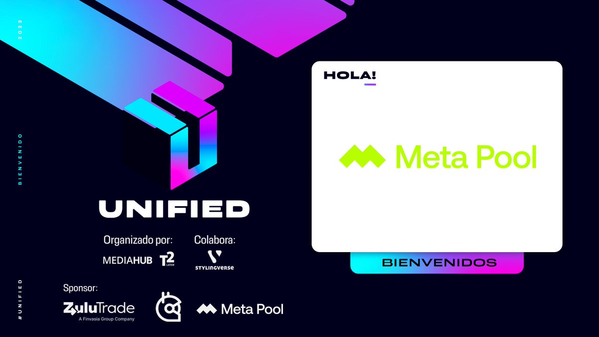 📢Seguimos sumando sponsors a #UNIFIED 

¡@MetapoolMeta desea construir puentes entre protocolos de blockchain, finanzas tradicionales y organizaciones fintech!🙌

The journey to financial freedom starts with permissionless staking💪

¡Bienvenidos!