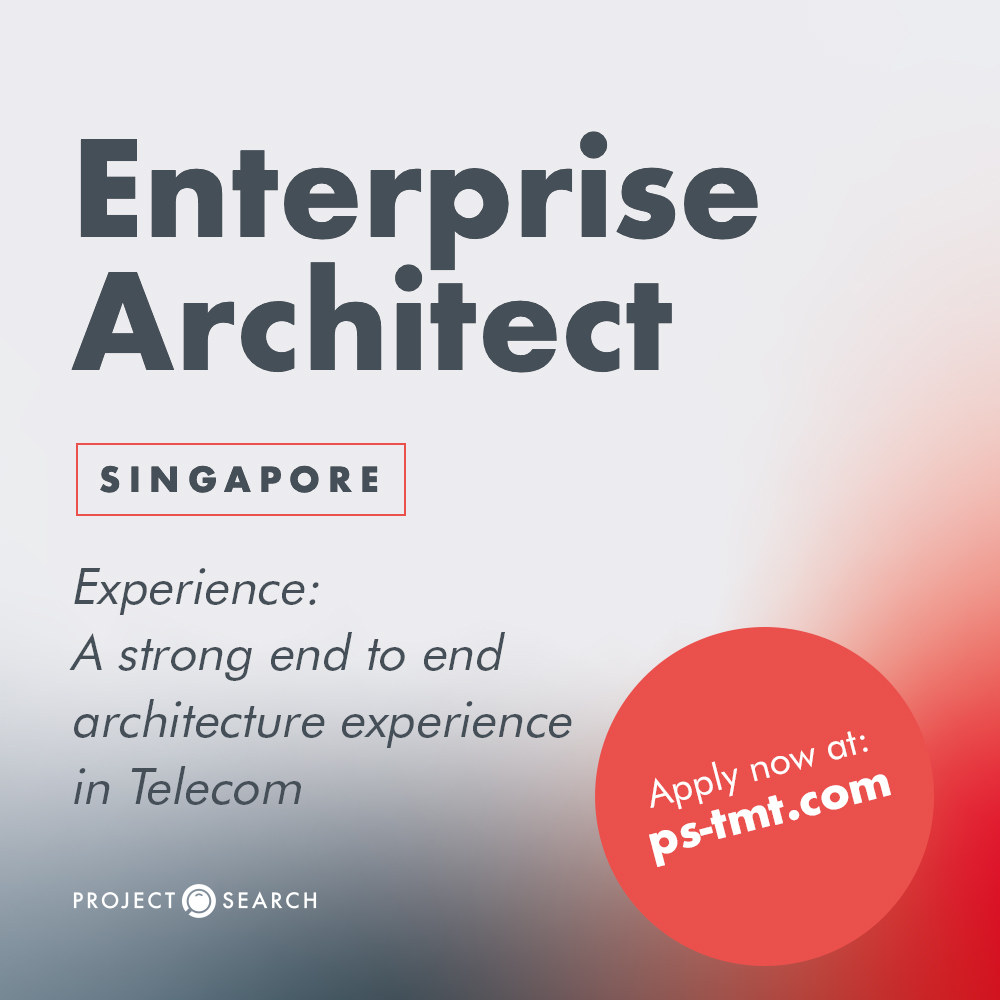 ps_tmt's tweet image. Our client is looking for someone to join their team as an Enterprise Architect in Singapore! 🌏🏙️ If you're a seasoned architect with a solid track record in Telecom, we want to hear from you. 📡🏢 #EnterpriseArchitect #TelecomExpert #SingaporeOpportunity