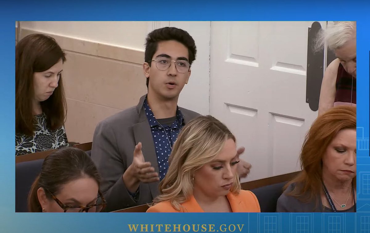 Made my White House press briefing debut today, asking @PressSec about the Maui wildfires. Thanks to @AndrewRestuccia for putting me up to it.