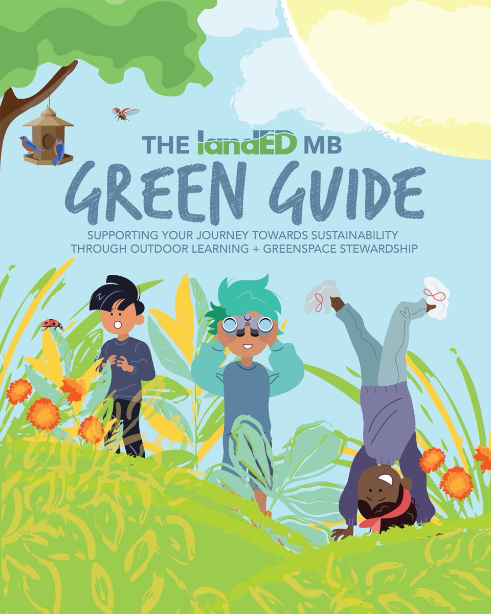 landEDMB's tweet photo. Our Environment is in your hands. Now the Green Guide can be too!
Back to school's here. Get ahead of the curve &amp; dive into critical thinking about climate resiliency, reconciliation &amp; sustainability with the new landED MB GREEN GUIDE
Download the FREE educational resource today! https://t.co/kQrVS6r7mr