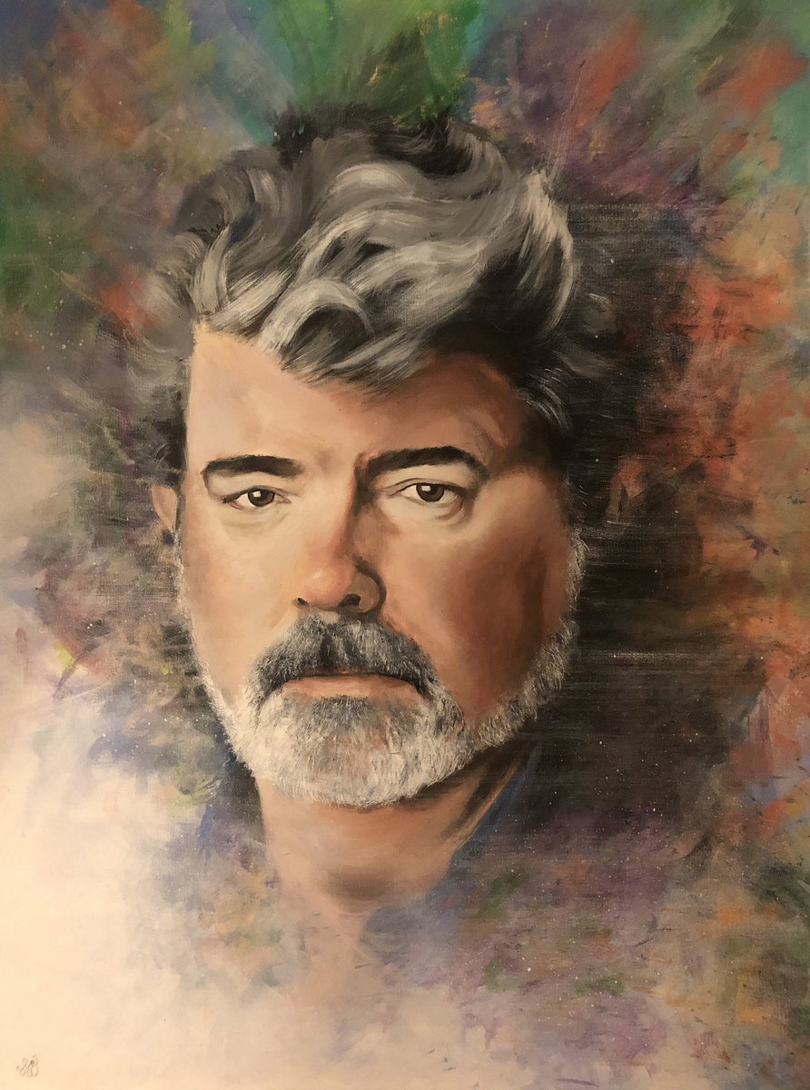 Suzie Garton (@tvsooze) on Twitter photo Portrait of <a href="/GeorgeLucasILM/">George W Lucas</a> for the newly refurbished George Lucas block at <a href="/ElstreeStudios/">Elstree Studios</a> #art #portrait #georgelucas #film 💖 Portrait of <a href="/GeorgeLucasILM/">George W Lucas</a> for the newly refurbished George Lucas block at <a href="/ElstreeStudios/">Elstree Studios</a> #art #portrait #georgelucas #film 💖