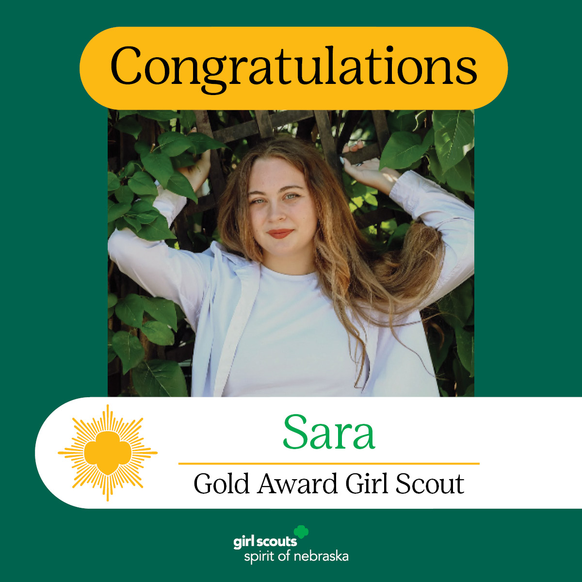 Congratulations to the 2023 Gold Award Girl Scouts! Meet Sara! 💚 She tested seven barricade products designed for school shootings. Sara made informative videos, presentations, and more.   

Read more: bit.ly/3KpbTwt