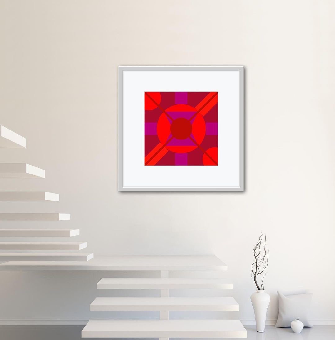 Some more artwork. Mocked up in frames #digitalart #digitalartist  Geometric art #geometricart #artwork #artworkoftheday #colours #mask #geometric #contemporaryart #geometricabstraction #emergingartist #emergingartists #artistsoninstagram