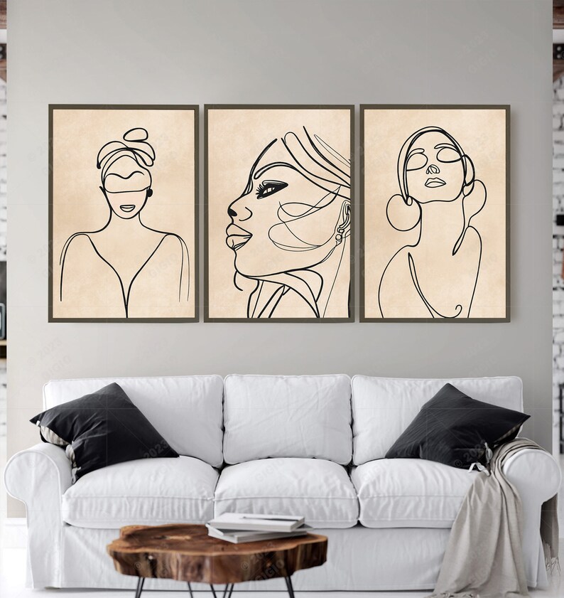 'Women sketch Wall Art' by GiGio ❤️ #wallart #art #sketch #woman #women #design @DreamyBoho2 etsy.com/shop/DreamyBoh…