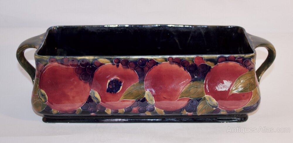For sale on Antiques Atlas is this  William Moorcroft Liberty Pomegranate Planter antiques-atlas.com/antique/willia… #antiques From The Two Arthurs @thetwoarthurs #williammoorcroft #moorcroft #moorcroftpottery