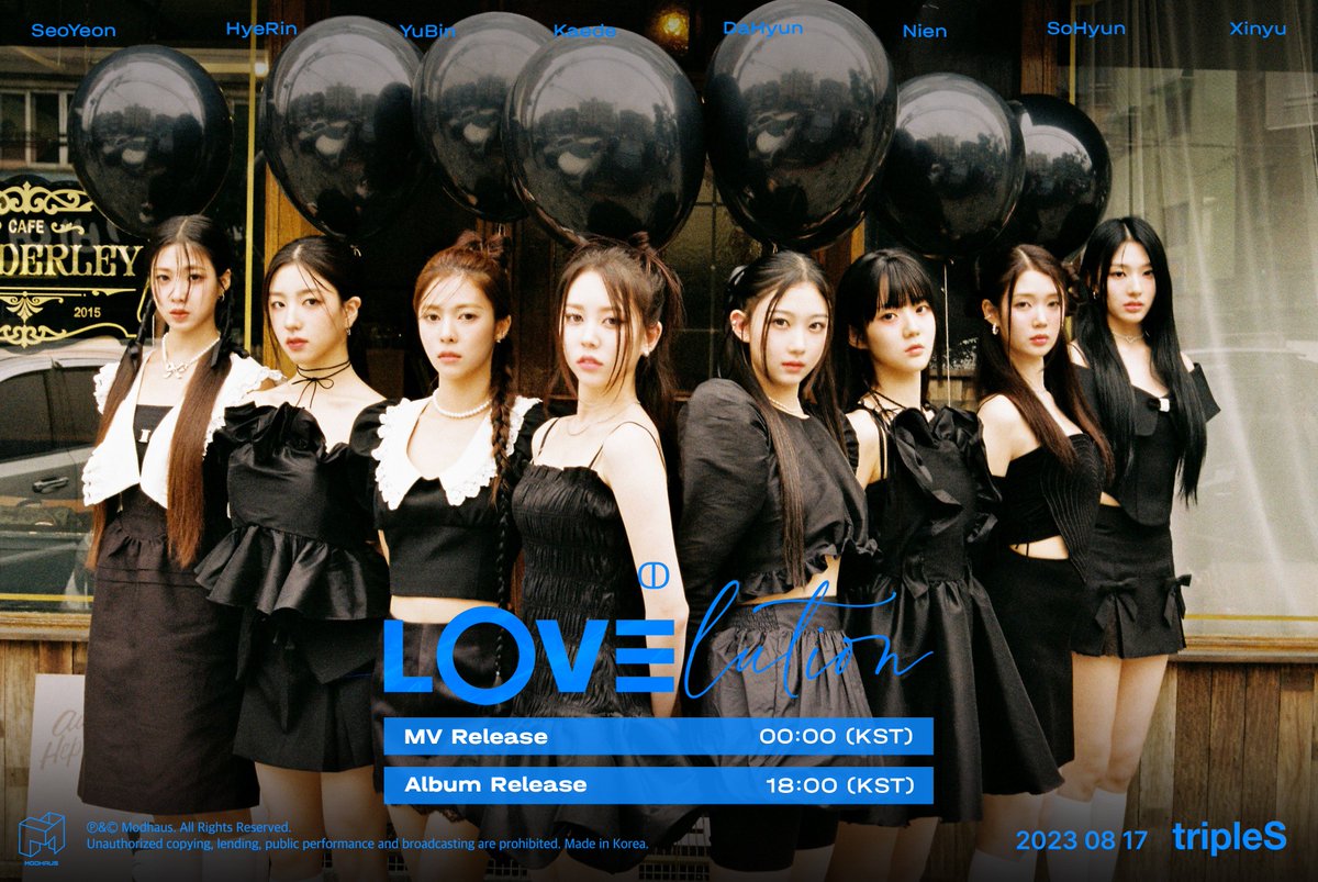 triplescosmos's tweet photo. tripleS
LOVElution

<ↀ> Release Schedule
MV Release : 2023.08.17 00:00 KST
Album Release : 2023.08.17 18:00 KST

#tripleS #트리플에스 #トリプルS
#LOVElution #러블루션
#MUHAN #GirlsCapitalism https://t.co/bC1GJK2oGj