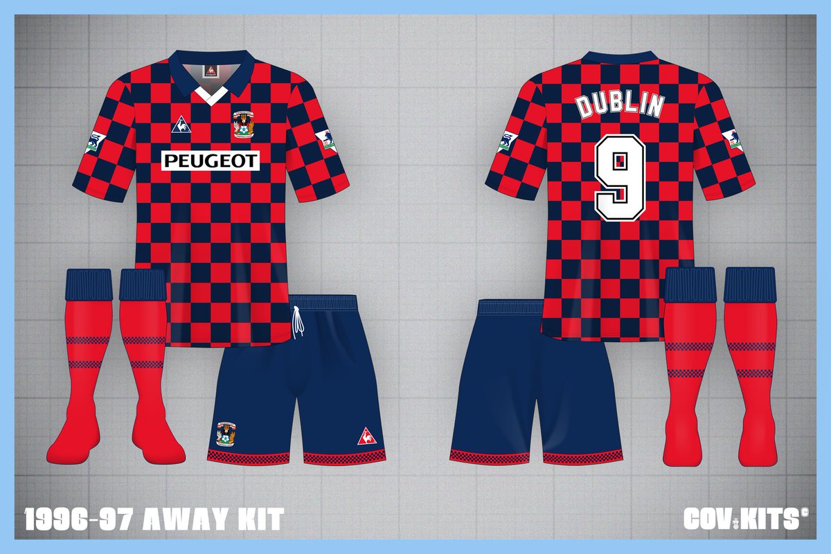 Another beauty from Hummel! Love this reworking of the 1996-97 away shirt from the Premier League days.
See all kits back to 1970 a covkits.co.uk
#pusb
