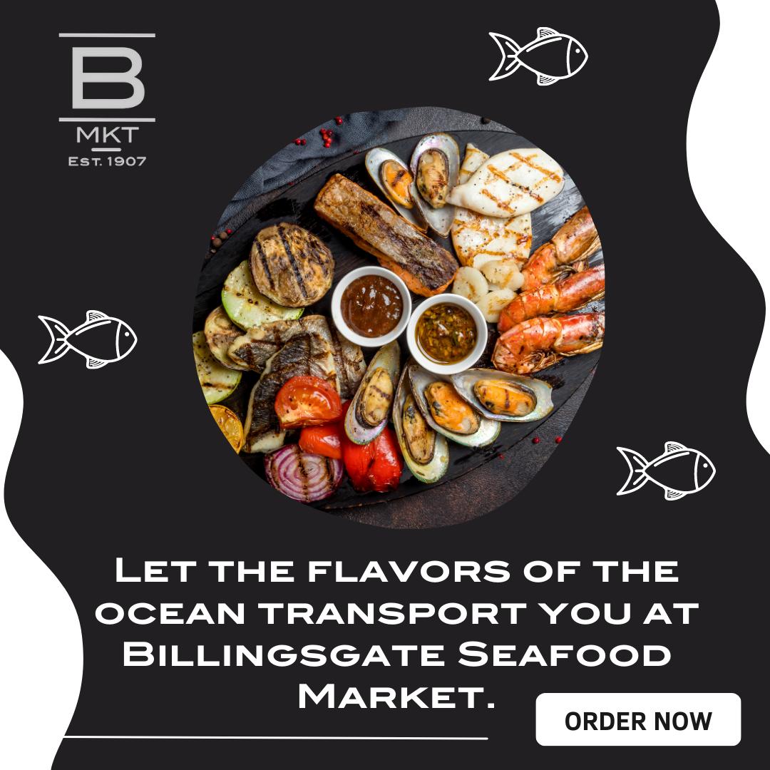 bfallwell's tweet image. 🌟🍴 Let the flavors of the ocean transport you to a world of culinary delight at Billingsgate Seafood Market.

🦑🐟 From succulent seafood to exotic catches, our market is the perfect place to embark on a flavor journey like no other!
