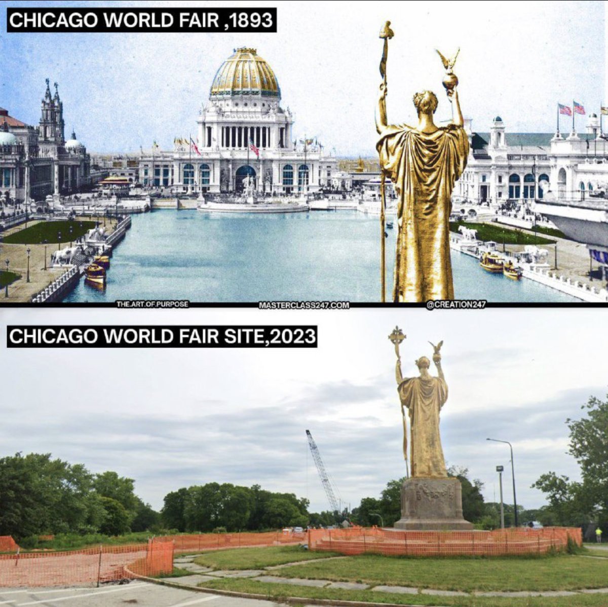 pdf00587301's tweet image. #WorldFairs They destroyed the pre-existing cities. 🇺🇸