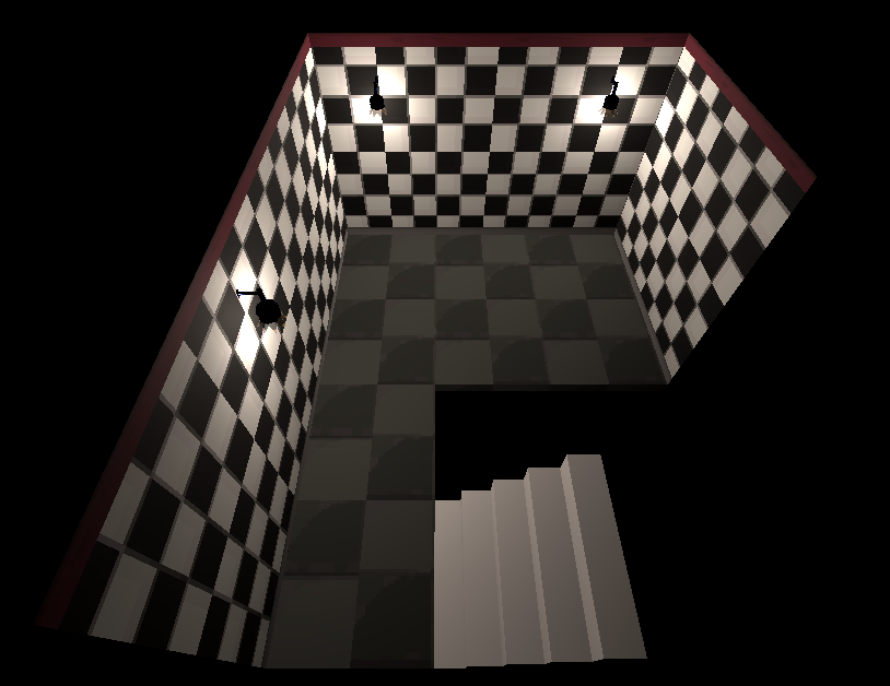 PomelsPavilion's tweet photo. 今日のblender練習はありませんが、遂に3dゲームに手を出し始めました。
最初の部屋です。まあまあいい感じに雰囲気出ていると思います。 https://t.co/73qXKaLlEh
