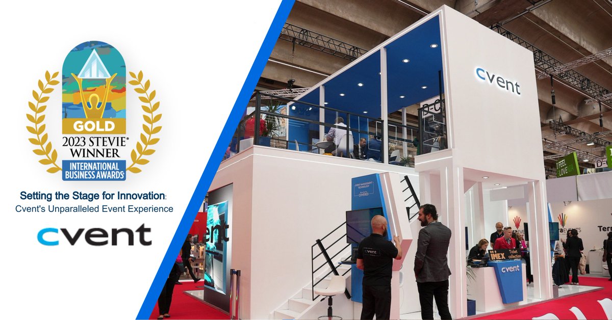 We're proud to share that Cvent has been awarded a Gold Stevie Award in the Live Event category for Cvent's Unparalleled Event Experience! 👏 🎉 
#StevieAwards <a href="/TheStevieAwards/">The Stevie® Awards</a>