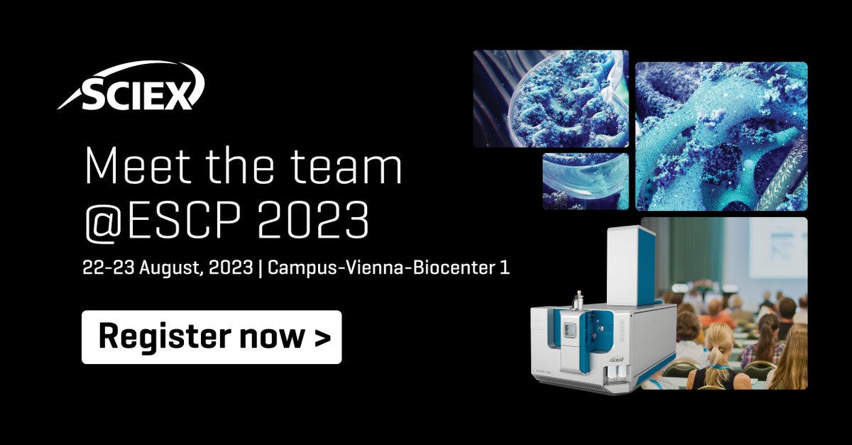 Want to learn about the latest developments in #SCP and find out about SCIEX innovations in this field?
Join #TeamSCIEX at the 4th annual #ESCPVienna
👉 Learn more bit.ly/3QyxEOu
#LifeScience #Proteomics #SingleCellProteomics #SCP #ZenoTOF #ESCPVienna #TeamSCIEX #Austria
