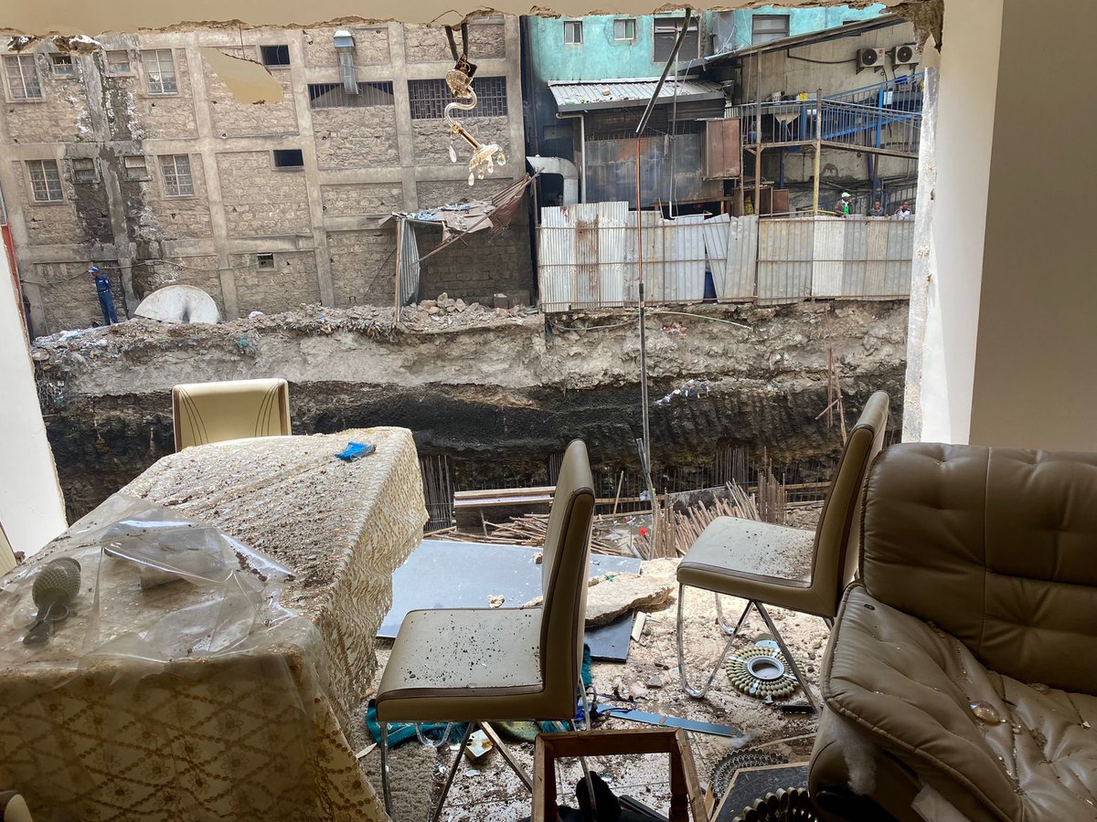 MPyusufhassan's tweet photo. I am deeply saddened by the loss of a young woman whose identity remains unknown, as well as the three individuals who have been hospitalised with serious injuries. 

The police have reported that a cooking gas explosion in an apartment along First Avenue in Eastleigh this morning was the cause of this tragic incident. The apartment on the first floor of the 11-story building has suffered significant damage. 

My heartfelt condolences go out to the family of the deceased, and I sincerely wish a swift recovery for those who are injured.